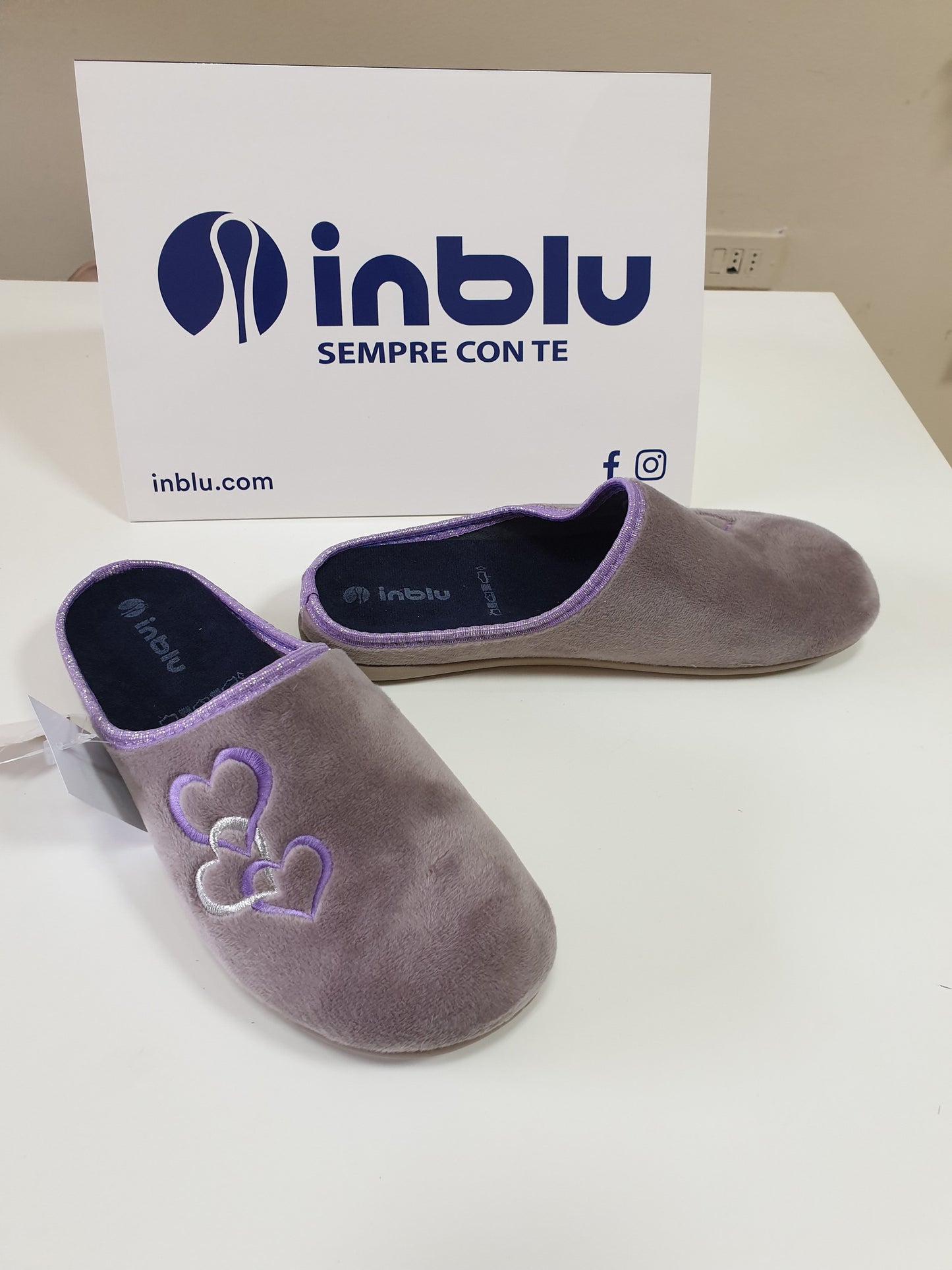 Pantofole Inblu cuori