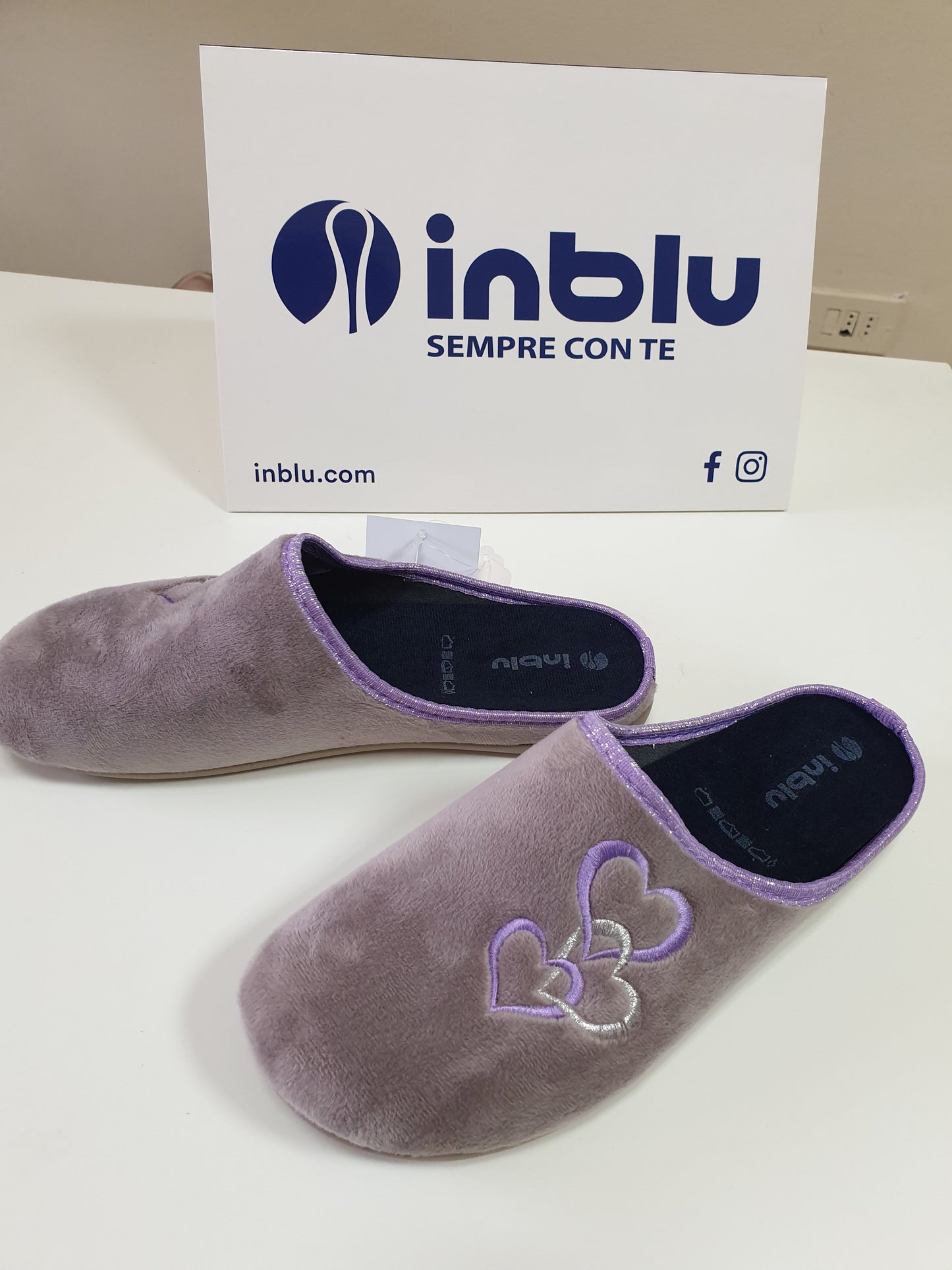 Pantofole Inblu cuori